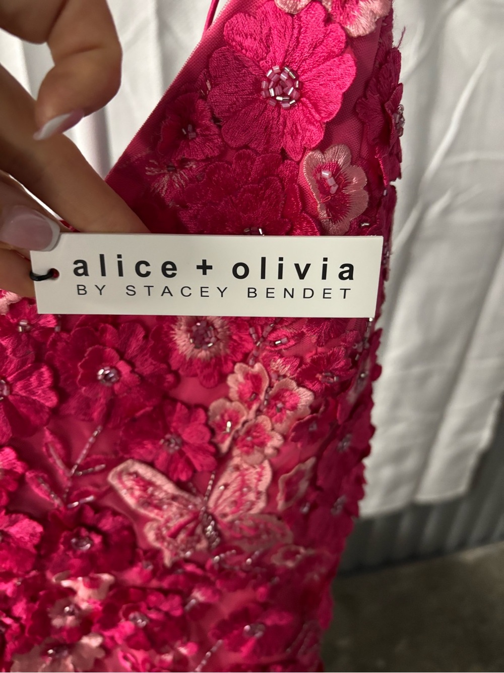 Alice + Olivia Domenica Embellished Ball Gown | Candy Multi | Size 2 | NWT - Picture 8 of 8